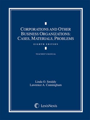 cover image of Corporations and Other Business Organizations
